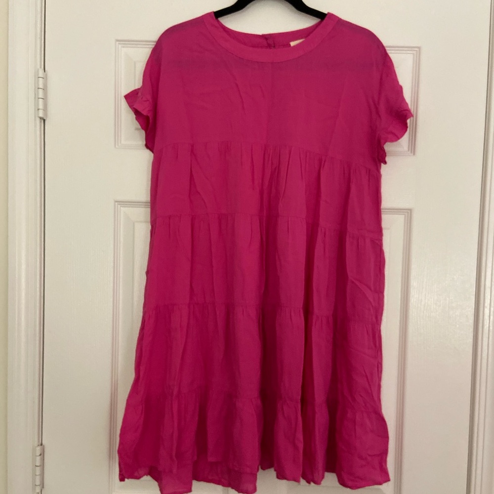 Barbie pink babydoll mini dress
